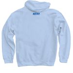 Established 1967 - Blue, a Light Blue Pullover Hoodie (back-view)