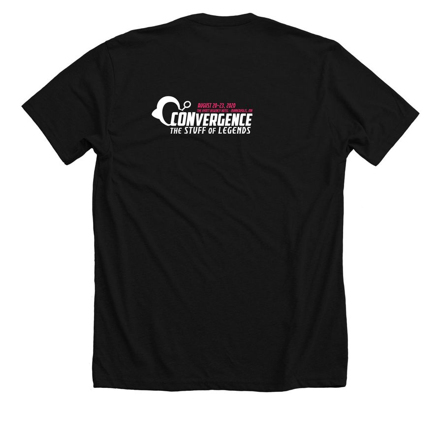 Midyear 2021 CON Shirt, a Solid Black Blend Premium Unisex Tee (back-view)