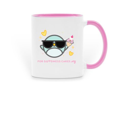 Rise and SunShine OC! ??, a Pink Two-Tone Ceramic Mug
