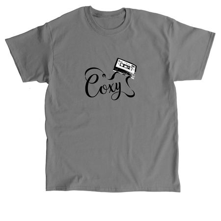 Coxy cassette design&nbsp;, a Charcoal Classic Unisex Tee