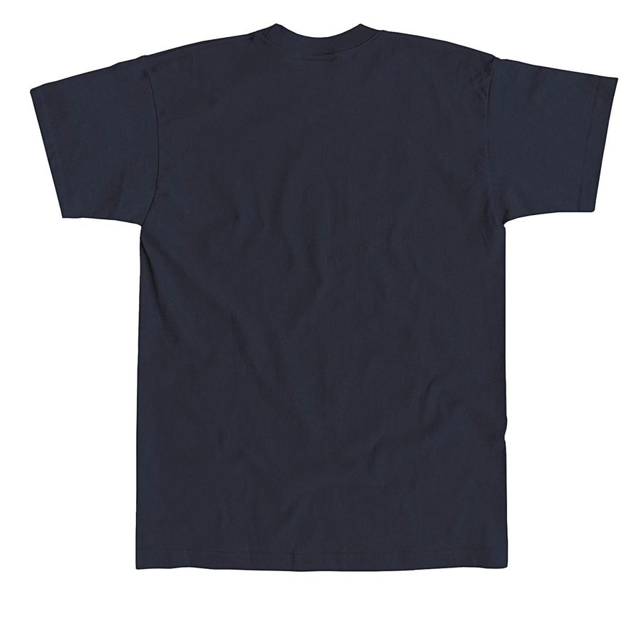 Classic T-Shirt, a Navy Union Made Unisex Tee (back-view)