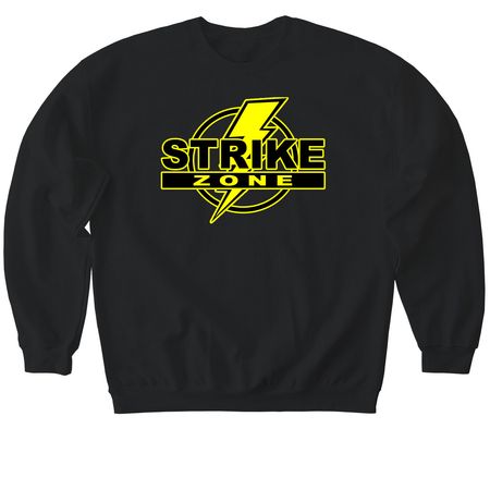 Strike Zone, a Black Softstyle Crewneck Sweatshirt