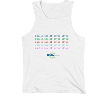 IPHA-PH saves lives, a White Premium Cotton Tank