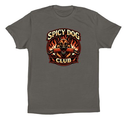 AlignedK9: Spicy Dogs Club, a Asphalt Premium Cotton Tee