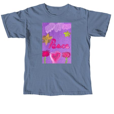 K?lei?s Peace t-shirt, a Blue Jean Comfort Colors Unisex Tee