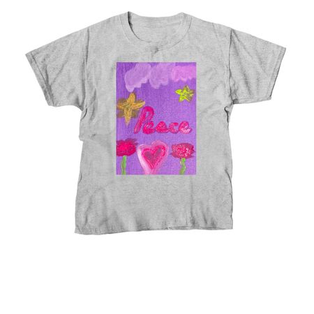 K?lei?s Peace t-shirt, a Sport Grey Youth Unisex Tee