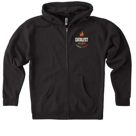 Catalyst ? More Than a Studio, a Black Heavyweight Zip Up Hoodie