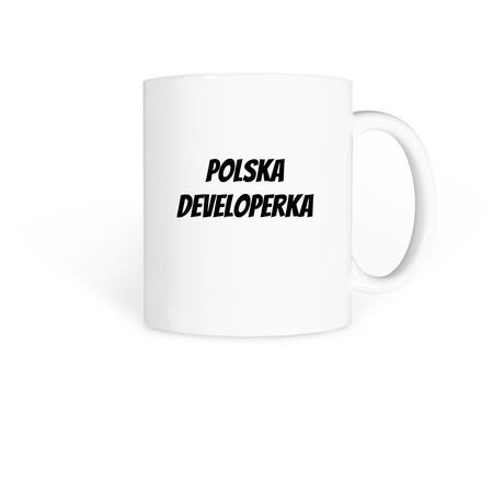 Polska Developerka Coffe Mug, a White Coffee Mug