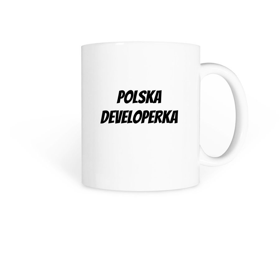 Polska Developerka Coffe Mug, a White Coffee Mug