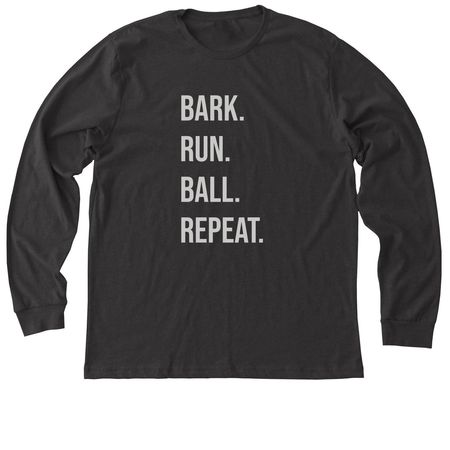 The Flyball Manifesto, a Dark Grey Heather Premium Long Sleeve Tee