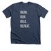 The Flyball Manifesto, a Heather Navy Premium Unisex Tee