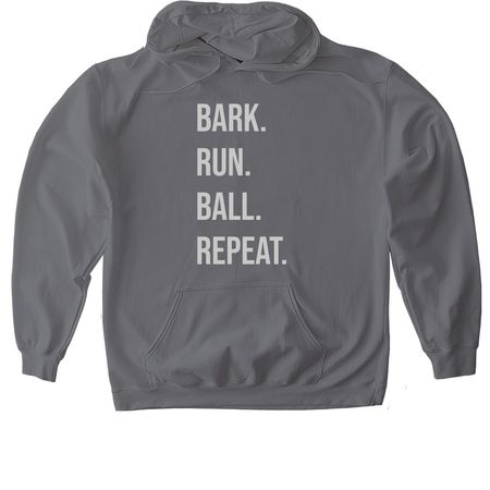 The Flyball Manifesto, a Charcoal Gildan Softstyle Pullover Hoodie