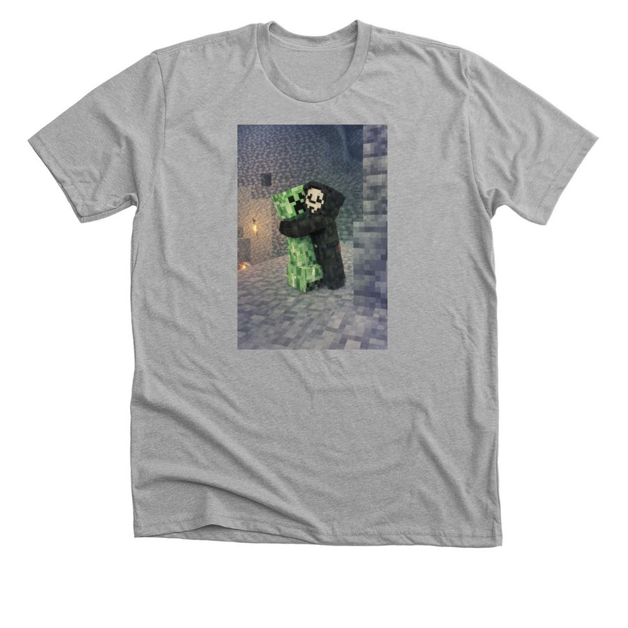 Creeper Hugs, a Athletic Heather Premium Unisex Tee