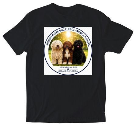 2026 T-shirts & Sweatshirts (design on front), a Black Softstyle Cotton Tee