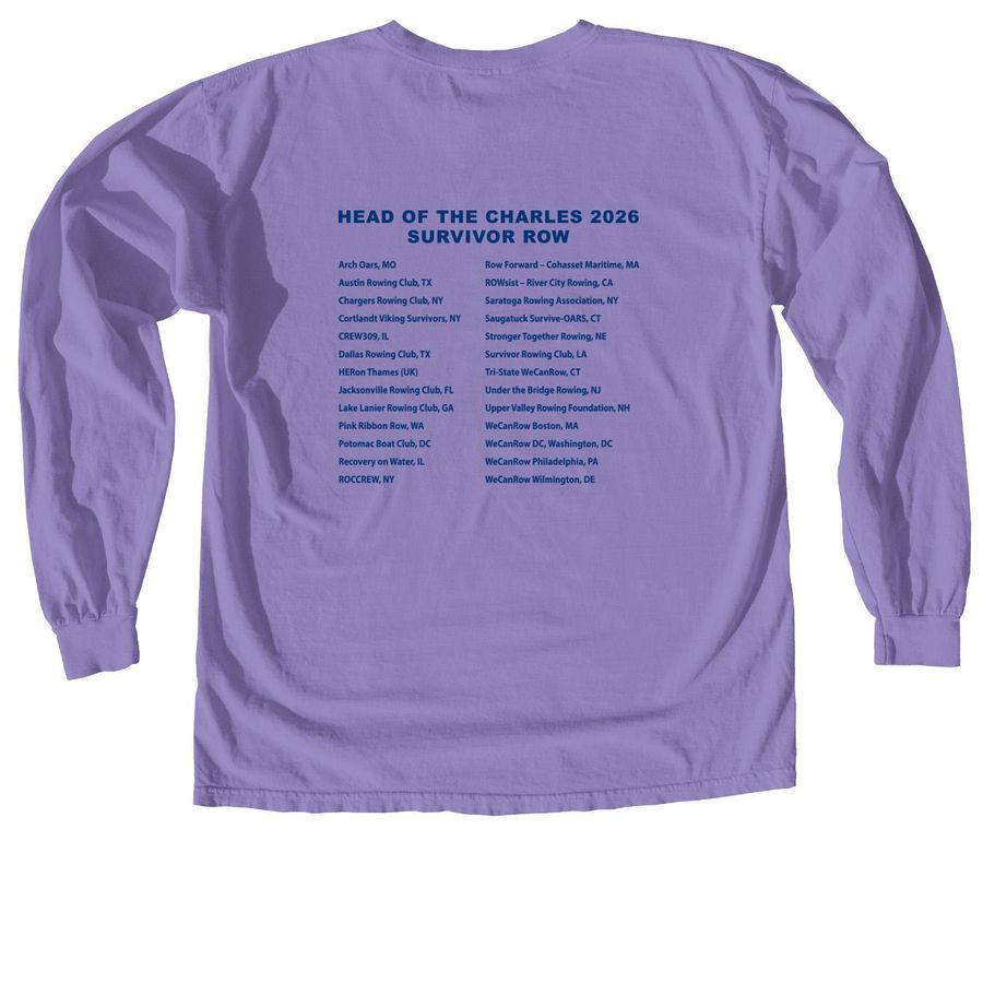 SRN HOCR26 Event Shirt, a Violet Comfort Colors Long Sleeve Tee