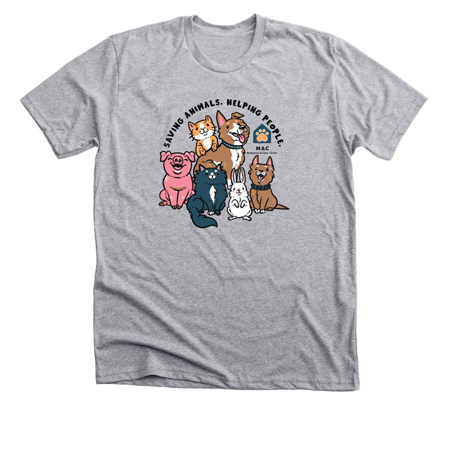 Graphic Tee, a Athletic Heather Premium Unisex Tee