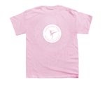 Recital T-Shirt, a Light Pink Youth Unisex Tee (back-view)