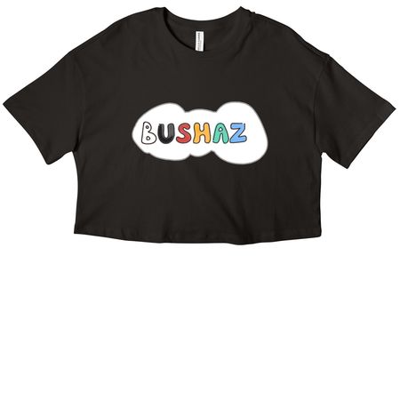 "BushaZ" Cloud Merchandise, a Black Women?s Cropped Cotton Tee