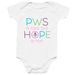 PWS is Rare but HOPE is not Onesie, a White Infant Onesie