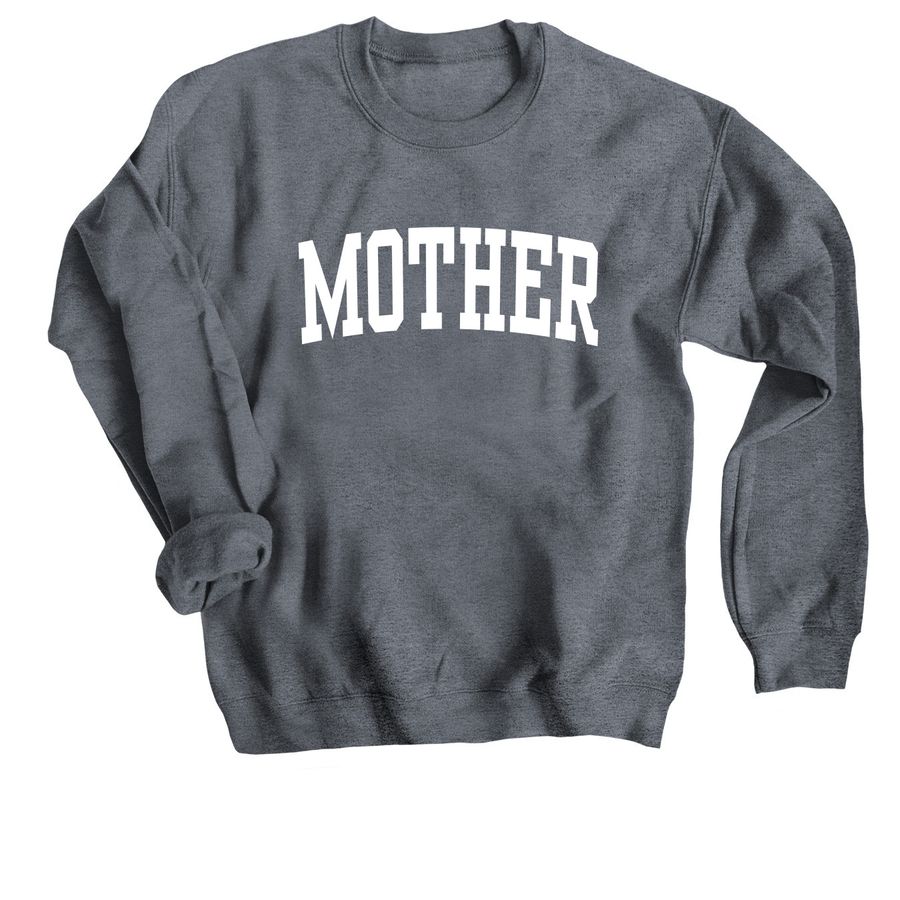 MOTHER, a Dark Heather Crewneck Sweatshirt