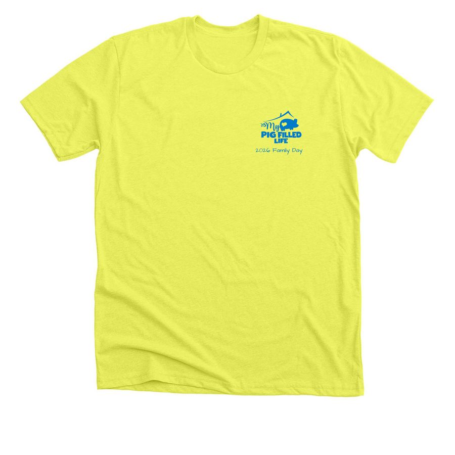 Family Day 2026, a Neon Yellow Premium Unisex Tee