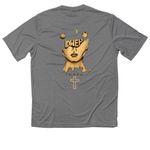 IDWEH TEE VOLUME&nbsp;, a Grey Concrete Heather Classic Performance Tee (back-view)