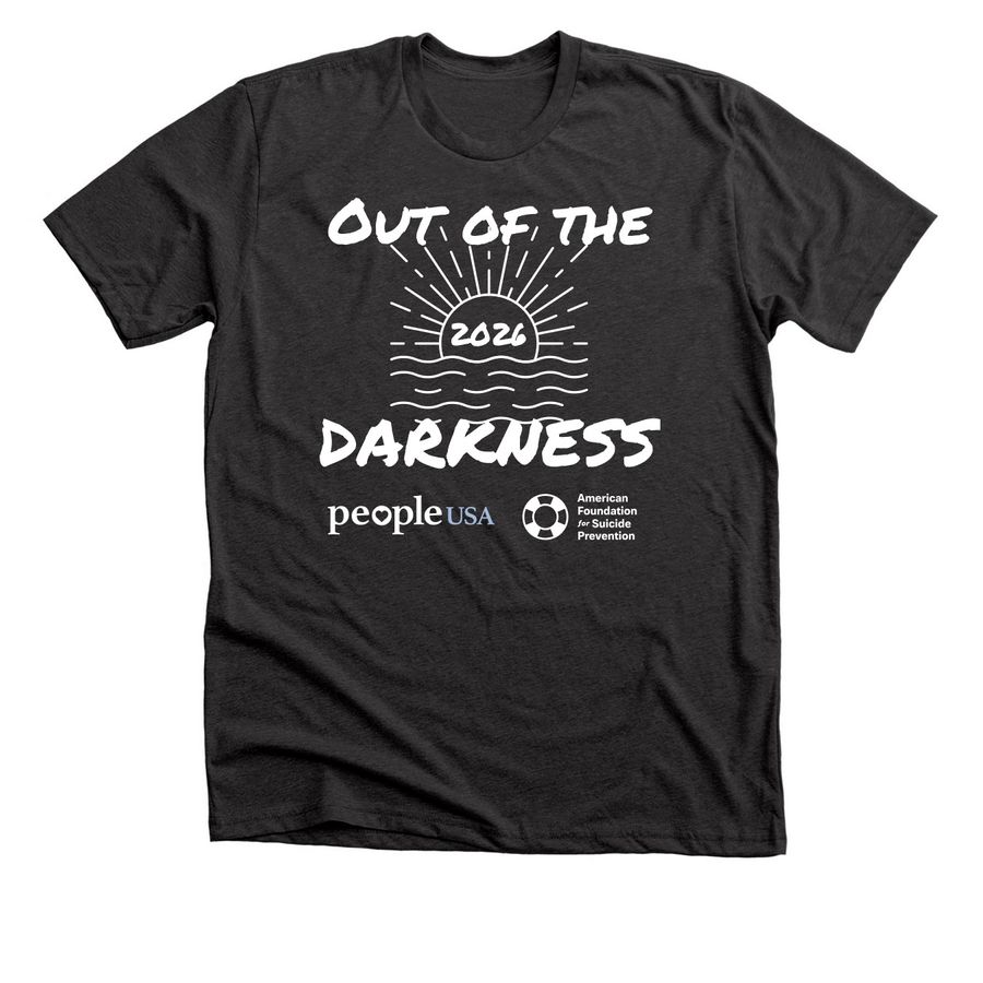 Team People USA, a Dark Grey Heather Premium Unisex Tee