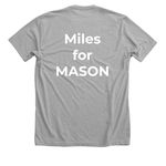 SCIENCE + LOVE = CURE Mason Michels&nbsp;, a Athletic Heather Premium Unisex Tee (back-view)