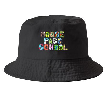 School Hats&nbsp;, a Black Printed Bucket Hat