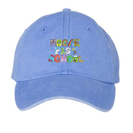 School Hats&nbsp;, a Periwinkle Printed Pigment Dye Baseball Cap