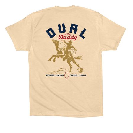 Dual at the Daddy, a Soft Cream Premium Cotton Tee