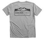 Public Lands - Public Input, a Athletic Heather Premium V-Neck Tee (back-view)