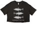 go against the flow, a Black Women?s Cropped Cotton Tee