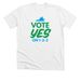 Vote YES on 1-2-3!, a Solid White Blend Premium Unisex Tee