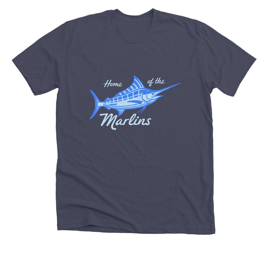 Marlins Swag, a Heather Midnight Navy Premium Unisex Tee