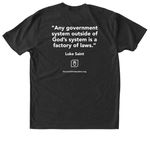 The law of the Lord is perfect., a Vintage Black Triblend Unisex Tee (back-view)