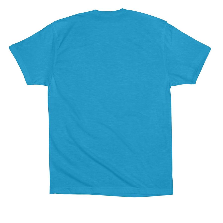 SF Bay Area Curling Rainbow, a Aqua Premium Cotton Tee (back-view)