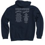 Region One Love, a Navy Pullover Hoodie (back-view)