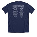Region One Love, a Solid Navy Blend Premium Unisex Tee (back-view)