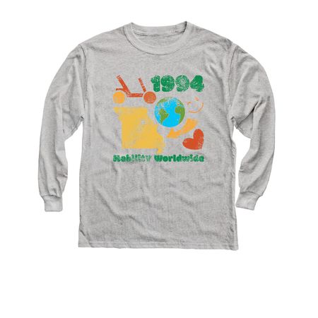 1994 Throwback Vintage, a Sport Grey Youth Long Sleeve Tee