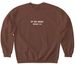 Romans 3:24, a Cocoa Softstyle Crewneck Sweatshirt