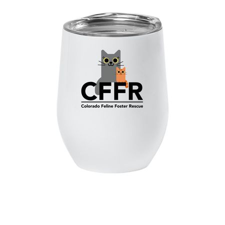 CFFR Wine Tumblers, a White Insulated Wine Cup