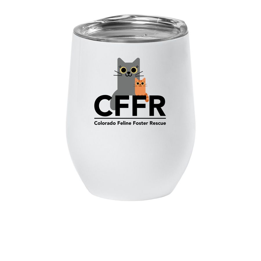 CFFR Wine Tumblers, a White Insulated Wine Cup