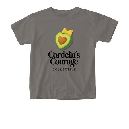 Cordelia's Courage Collective, a Grey Comfort Colors Youth Tee