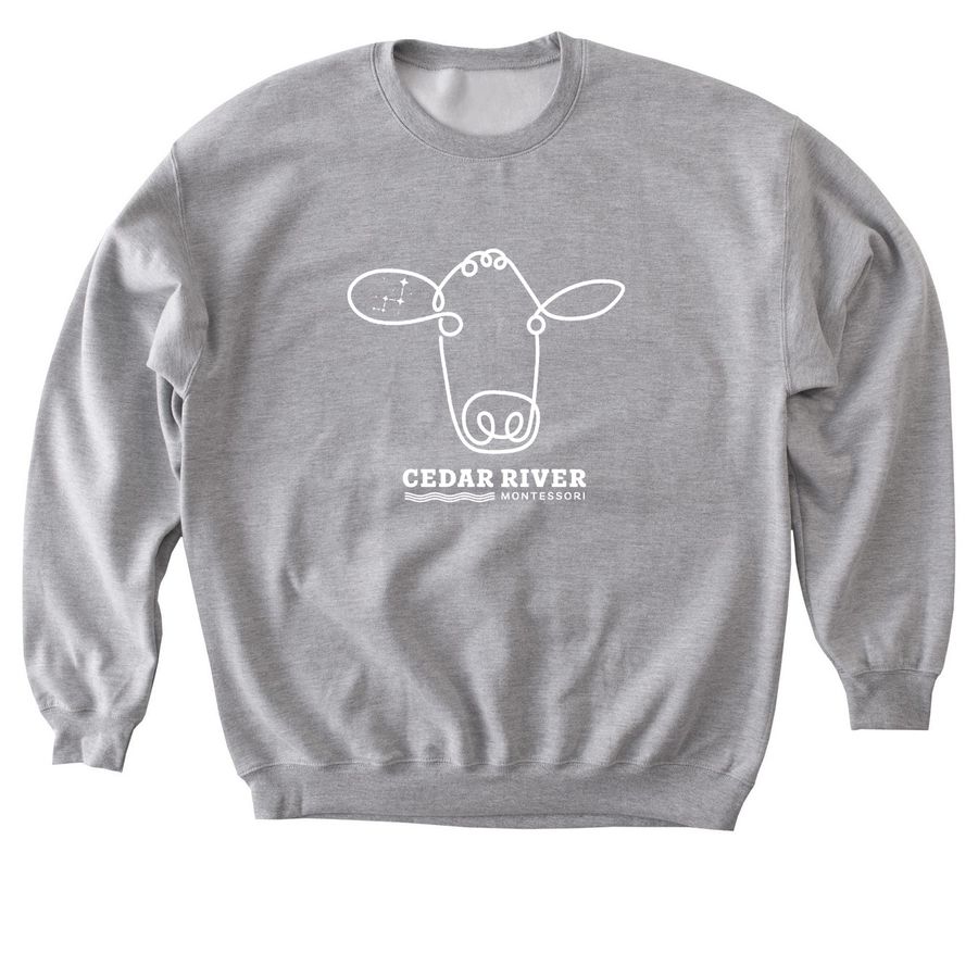 Adult Crewneck Sweatshirt, a Sport Grey Softstyle Crewneck Sweatshirt
