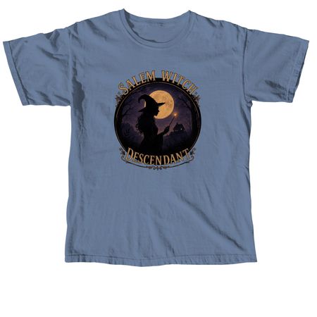 Salem Witch Descendant, a Blue Jean Comfort Colors Unisex Tee