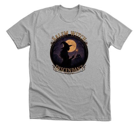 Salem Witch Descendant, a Athletic Heather Premium Unisex Tee