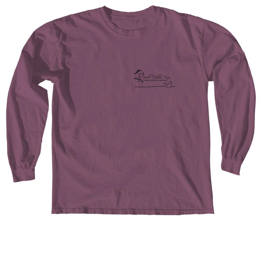 T-shirts, a Berry Comfort Colors Long Sleeve Tee
