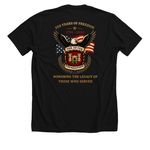 250th Anniversary of Freedom Limited Edition, a Solid Black Blend Premium Unisex Tee (back-view)