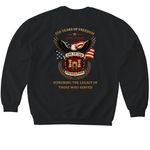 250th Anniversary of Freedom Limited Edition, a Black Softstyle Crewneck Sweatshirt (back-view)